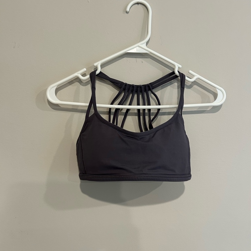 Lululemon Athletica Charcoal Strappy Sports Bra